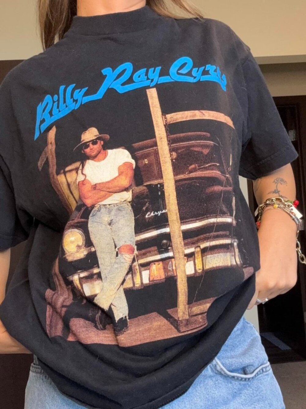 Vintage 90's Billy Ray Cyrus Tenntucky Tour double sided graphic tshirt